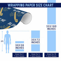 Funny Offensive Blow Me Wrapping Paper Roll Adult Humor Party Celebration - Wonder Print Shop