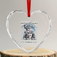 Funny Offensive Knight Meme Heart Crystal Glass Ornament She Pulled On My Excalibur Bootleg - Wonder Print Shop