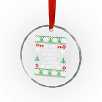 Funny Oh Shit I Picked The Wrong White Elephant Gift Crystal Glass Ornament Christmas Gift Exchange TS11