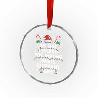 Funny Oh Shit I Picked The Wrong White Elephant Gift Crystal Glass Ornament Christmas Gift Exchange Santa Hat TS11