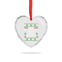 Funny Oh Shit I Picked The Wrong White Elephant Gift Heart Crystal Glass Ornament Christmas Gift Exchange - Wonder Print Shop