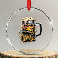 Funny Oktoberfest Beer Lover Gift Crystal Glass Ornament Cool German Beer Mug
