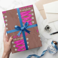 Funny Oktoberfest Corset in Pink Wrapping Paper Roll I Have Not Found My Dirndl - Wonder Print Shop