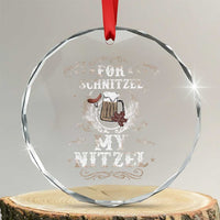 Funny Oktoberfest Crystal Glass Ornament For Schnitzel My Nitzel Octoberfest German Beer Wurst TS10