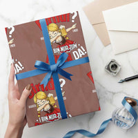 Funny Oktoberfest Dab Girl Wrapping Paper Roll Dirndl I Bin Nur Zum Feiern Da Party - Wonder Print Shop