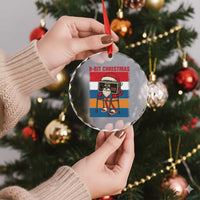 Funny Old Gamer Christmas Crystal Glass Ornament Retro 80s 90s Video Game TS14