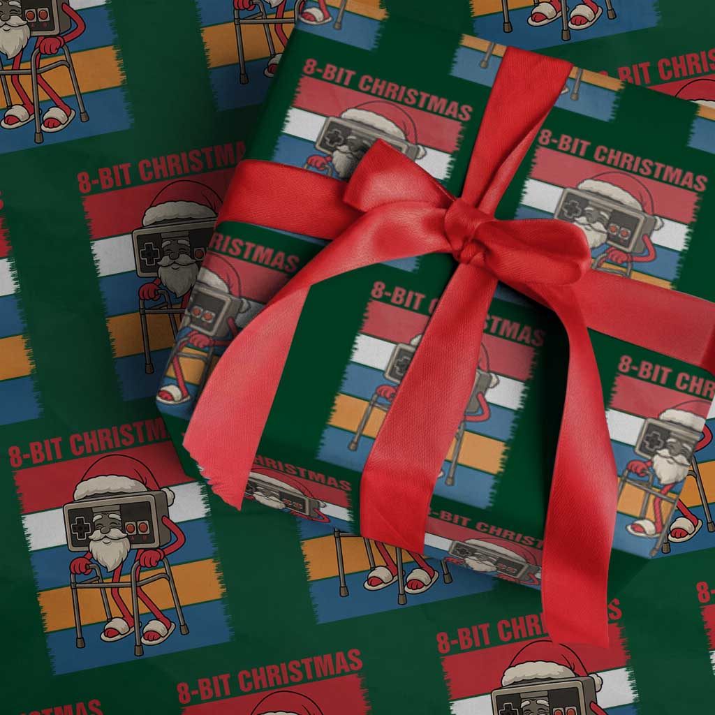Funny Old Gamer Christmas Wrapping Paper Roll Retro 80s 90s Video Game - Wonder Print Shop