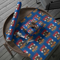 Funny Old Gamer Christmas Wrapping Paper Roll Retro 80s 90s Video Game - Wonder Print Shop