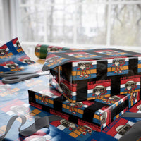 Funny Old Gamer Christmas Wrapping Paper Roll Retro 80s 90s Video Game - Wonder Print Shop