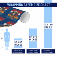Funny Old Gamer Christmas Wrapping Paper Roll Retro 80s 90s Video Game - Wonder Print Shop