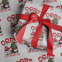 Funny Oops I Got Another Tree Funny Christmas Goose Wrapping Paper Roll - Wonder Print Shop