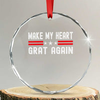 Funny Open Heart Surgery Recovery Crystal Glass Ornament Make My Heart Great Again - Wonder Print Shop