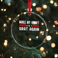 Funny Open Heart Surgery Recovery Crystal Glass Ornament Make My Heart Great Again - Wonder Print Shop