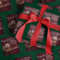 Funny Opossum Meme Wrapping Paper Roll I’m Not Like Other Girls I'm Worse Possum Sarcasm Humor