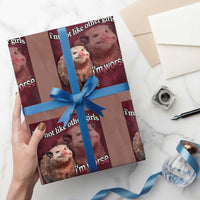 Funny Opossum Meme Wrapping Paper Roll I’m Not Like Other Girls I'm Worse Possum Sarcasm Humor