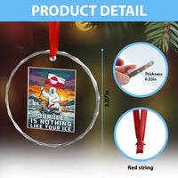 Funny Our Ice Is Nothing Like Your Ice Crystal Glass Ornament Greenland Support Gift