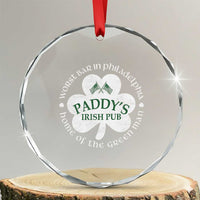 Funny Paddys Irish Pub Crystal Glass Ornament Worst Bar In Philadelphia St Patricks Day Beer Drinking