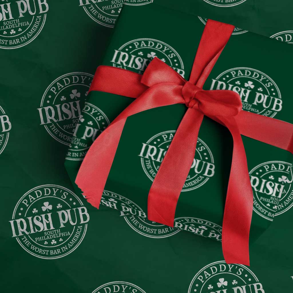 Funny Paddys Irish Pub Wrapping Paper Roll The Worst Bar In America St Patricks Day Beer Drinking