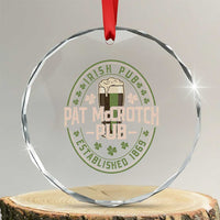 Funny Pat McCrotch Irish Pub Crystal Glass Ornament St Patricks Day Adult Humor Party Drinking