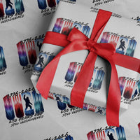 Funny Patriotic Bigfoot Wrapping Paper Roll 250 Years And Still Undiscovered