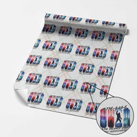 Funny Patriotic Bigfoot Wrapping Paper Roll 250 Years And Still Undiscovered
