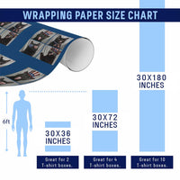 Funny Patriotic Black British Shorthair Cat Selfie Wrapping Paper Roll