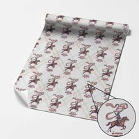 Funny Patriotic Cowboy Wrapping Paper Roll My Country Always Free USA Pride