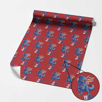 Funny Patriotic Dinosaur Wrapping Paper Roll 250 Years Of Freedom
