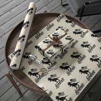 Funny Patriotic Dinosaur Wrapping Paper Roll Roaring Into The 250th Anniversary