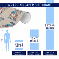 Funny Patriotic Duck Holding Firework Wrapping Paper Roll Funny Democracy Is Dying But Hey Nice Fireworks 4th Of July - Wonder Print Shop