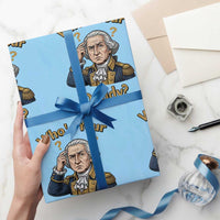 Funny Patriotic George Washington Wrapping Paper Roll Who Is Your Daddy