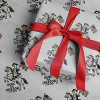 Funny Patriotic Goose Cowboy Wrapping Paper Roll Honk For Freedom