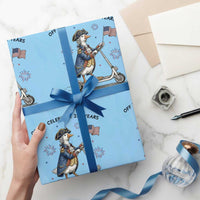 Funny Patriotic Goose Wrapping Paper Roll Off To Celebrate 250 Years