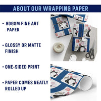 Funny Patriotic Grumpy Frog 250th Anniversary USA Wrapping Paper Roll