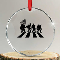 Funny Patriotic Mothman Crystal Glass Ornament Cryptid Lover Gift