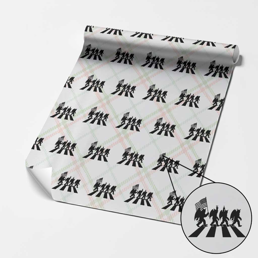 Funny Patriotic Mothman Wrapping Paper Roll Cryptid Lover Gift