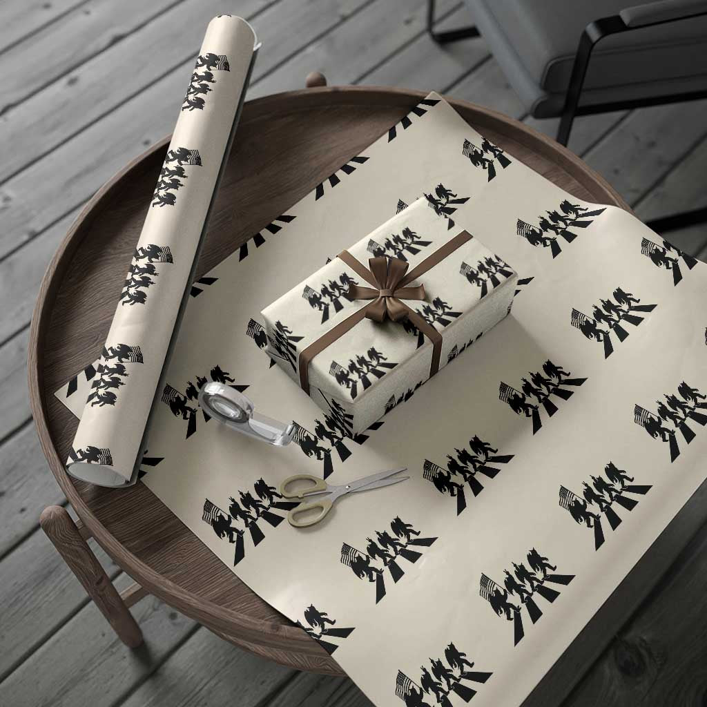 Funny Patriotic Mothman Wrapping Paper Roll Cryptid Lover Gift