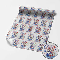 Funny Patriotic Persian Cat Wrapping Paper Roll Chill The Fourth Out