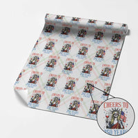 Funny Patriotic Statue Of Liberty Wrapping Paper Roll Cheers To 250 Years