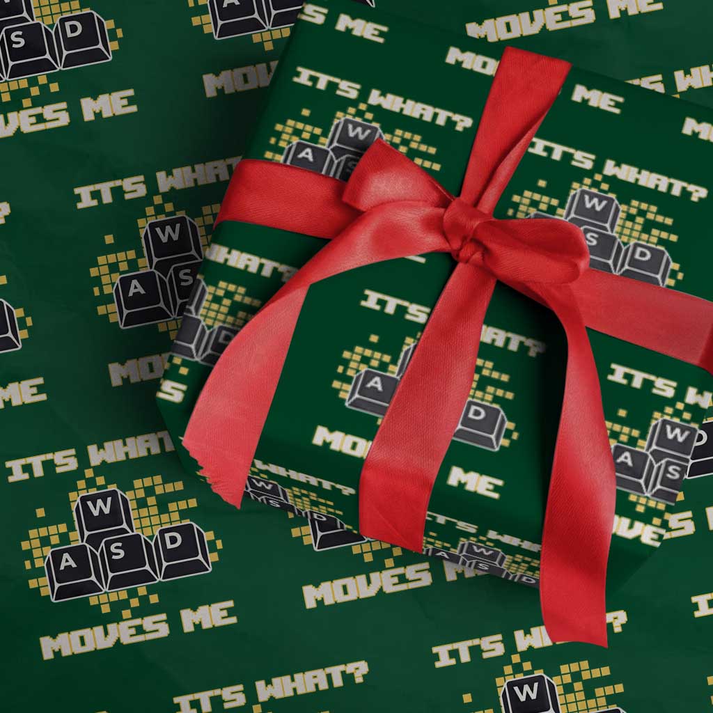Funny PC Gamer Gaming Wrapping Paper Roll It Is What Moves Me - Wonder Print Shop