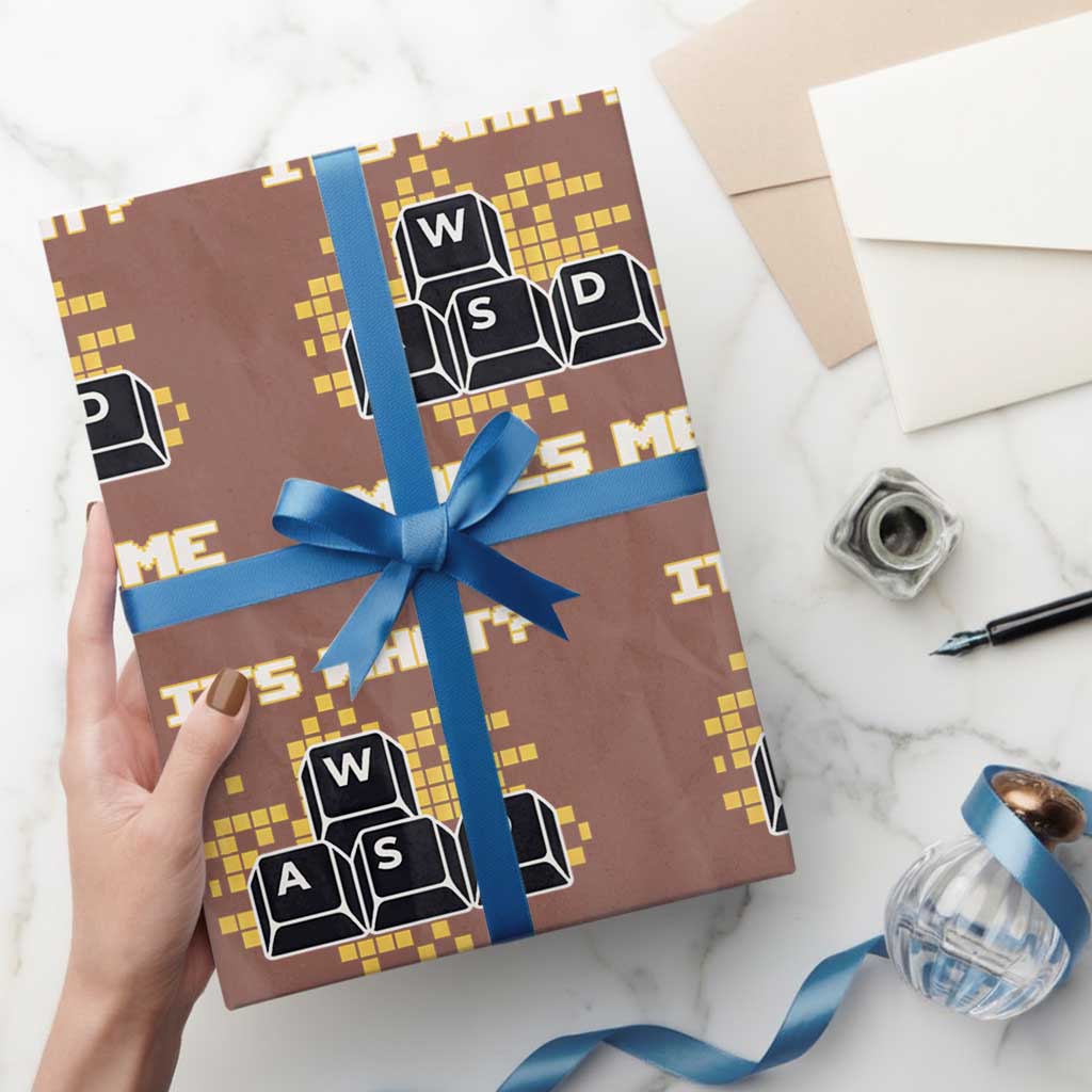 Funny PC Gamer Gaming Wrapping Paper Roll It Is What Moves Me - Wonder Print Shop