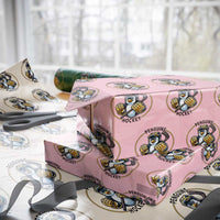 Funny Penguin Hockey Player Wrapping Paper Roll Gift For Animal Lovers - Wonder Print Shop