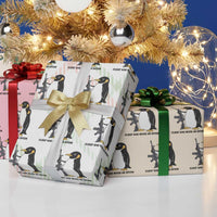 Funny Penguin Lover Gift Wrapping Paper Roll Flight Was Never An Option