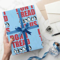 Funny Penguins Resist Protest Wrapping Paper Roll Don't Tread On Us