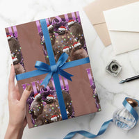 Funny Pesto The Penguin Christmas Wrapping Paper Roll - Wonder Print Shop