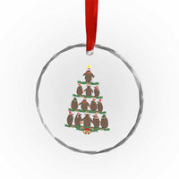 Funny Pesto Xmas Penguin Xmas Tree Crystal Glass Ornament TS11