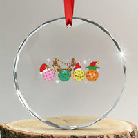 Funny Pickleball Crystal Glass Ornament TS10