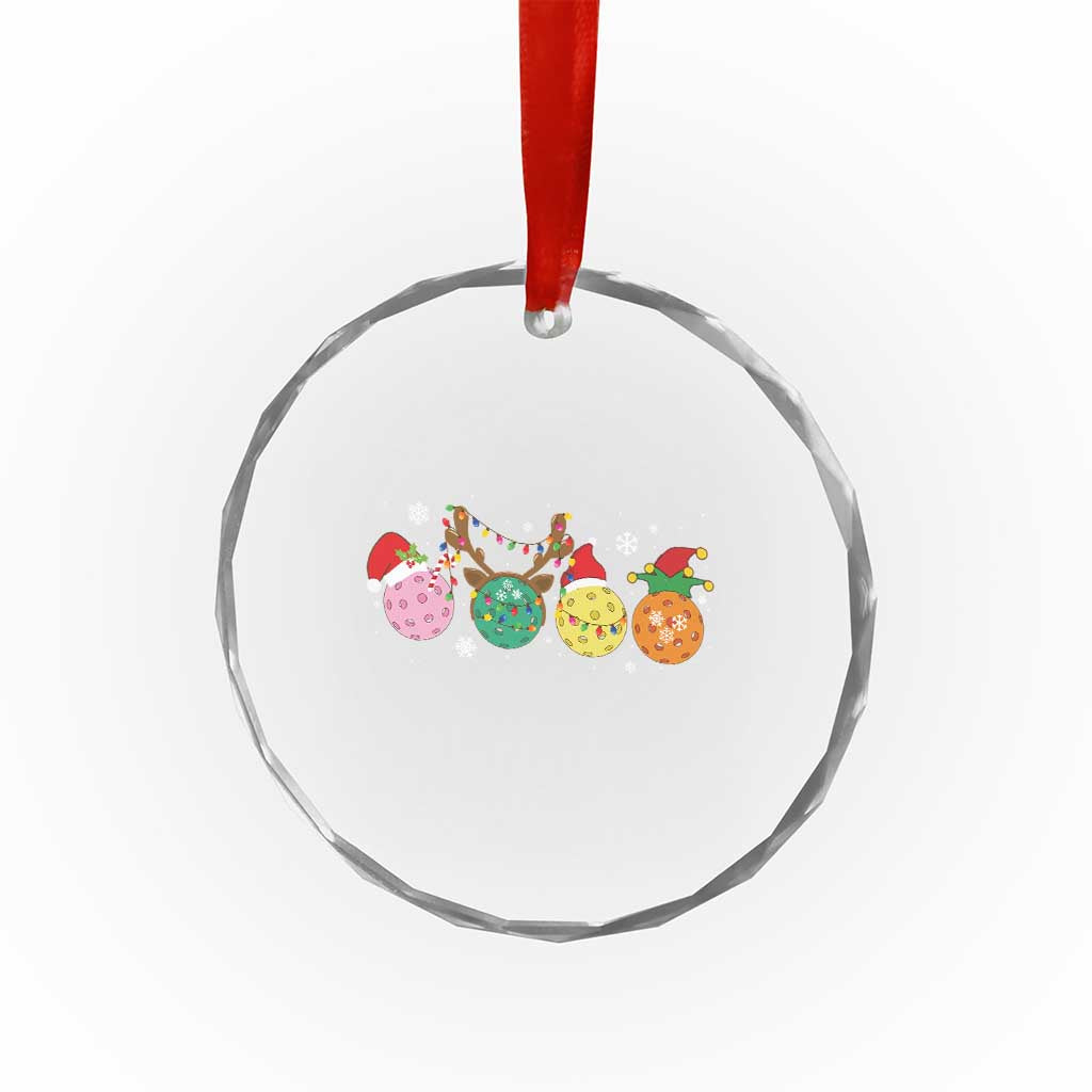Funny Pickleball Crystal Glass Ornament TS10