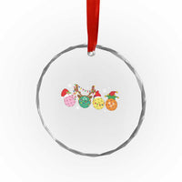 Funny Pickleball Crystal Glass Ornament TS10