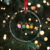 Funny Pickleball Crystal Glass Ornament TS10